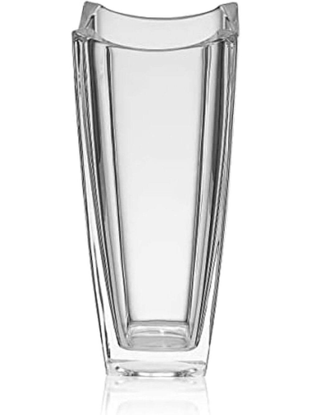 Elegant 11.75-Inch Crystal Vase for Home Decor, Wedding Centerpiece, Gift Idea
